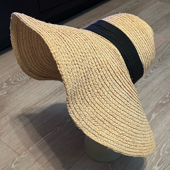 Filippo Catarzi Italy Wide Brim Straw Hat Floppy Oversized Sun Hat Protection - Picture 1 of 8